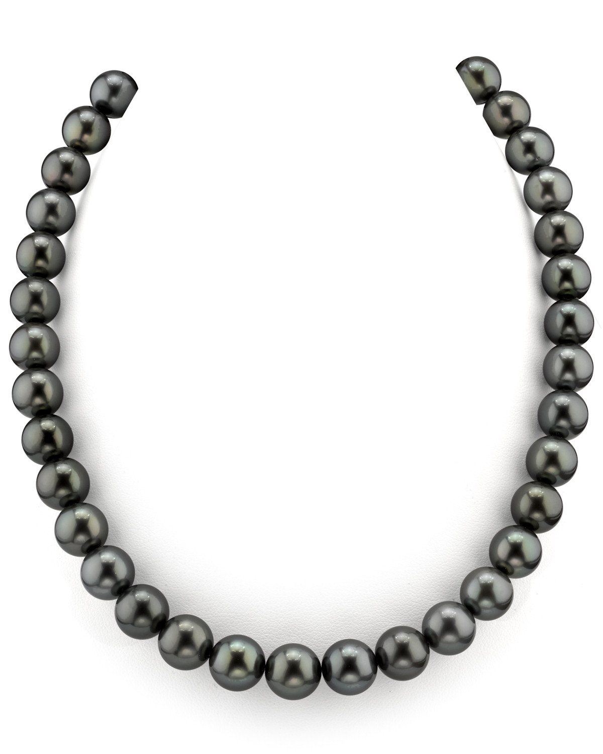 10–11 mm Tahiti-Südseeperlen-Halskette – AAAA-Qualität