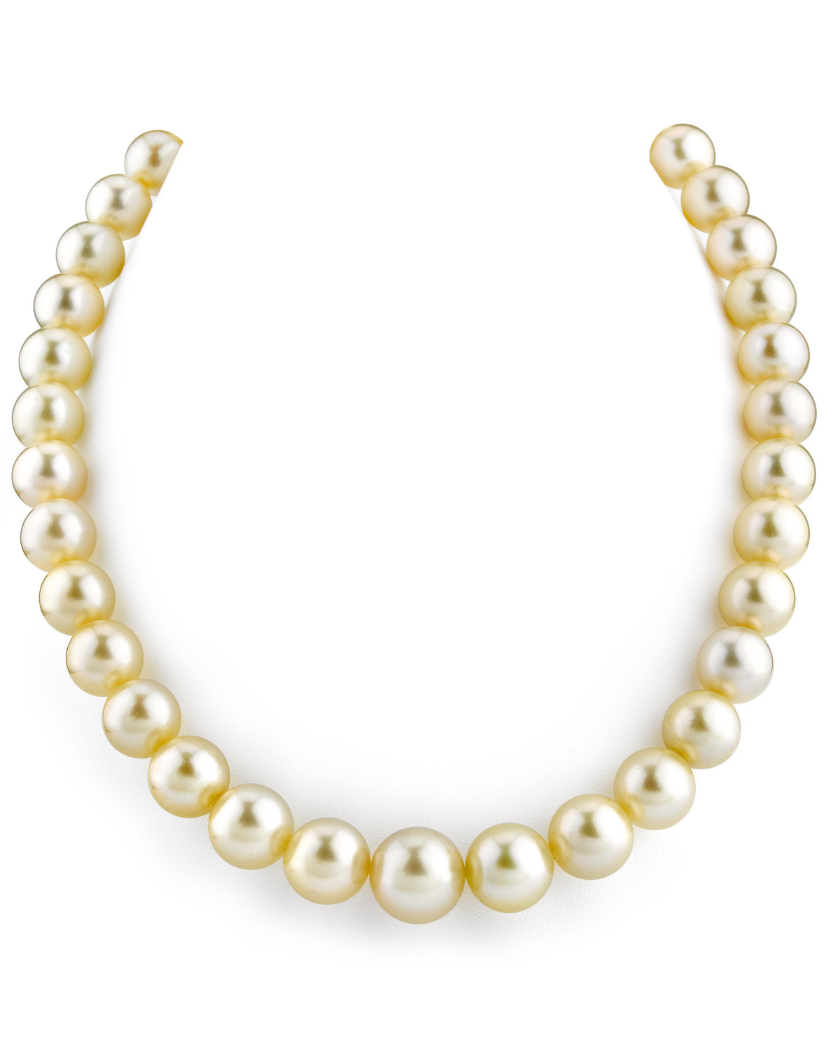9–11 mm Champagnerfarbene Südseeperlenkette – AAAA-Qualität