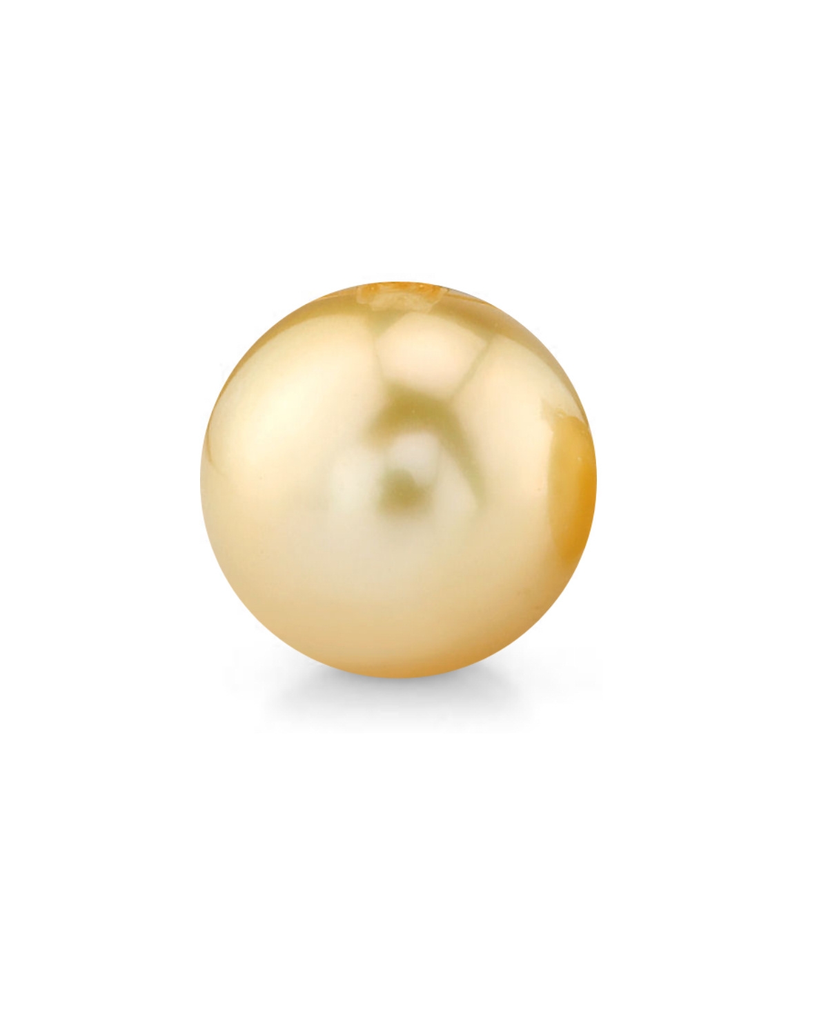 10 mm große lose Südseeperle in Gold