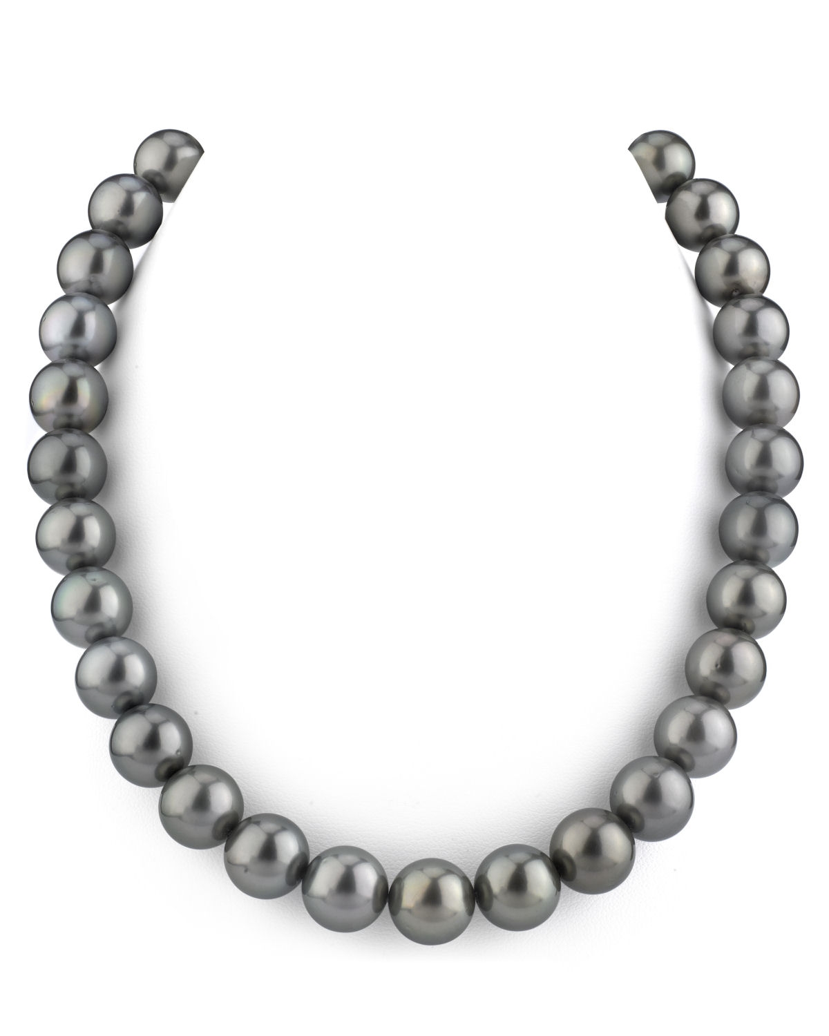 11–12 mm Tahiti-Südseeperlen-Halskette – AAA-Qualität