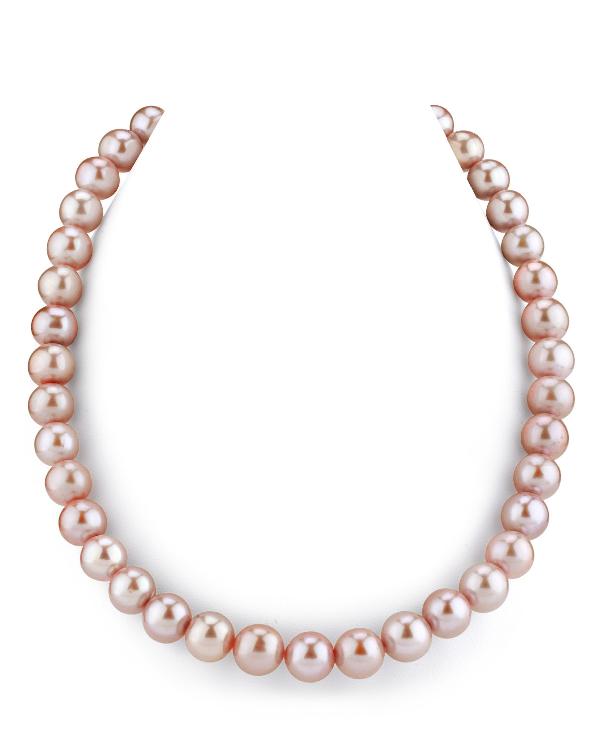 Halskette aus rosa Süßwasserperlen, 10,5–11,5 mm – AAAA-Qualität