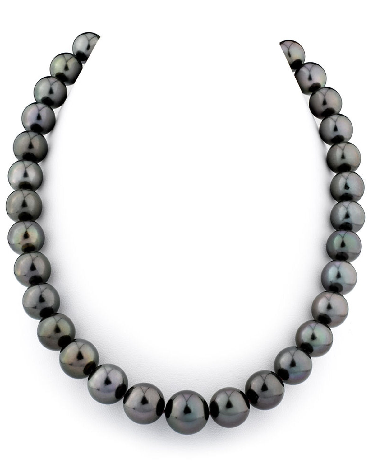 11–14 mm Tahiti-Südseeperlen-Halskette – AAA-Qualität
