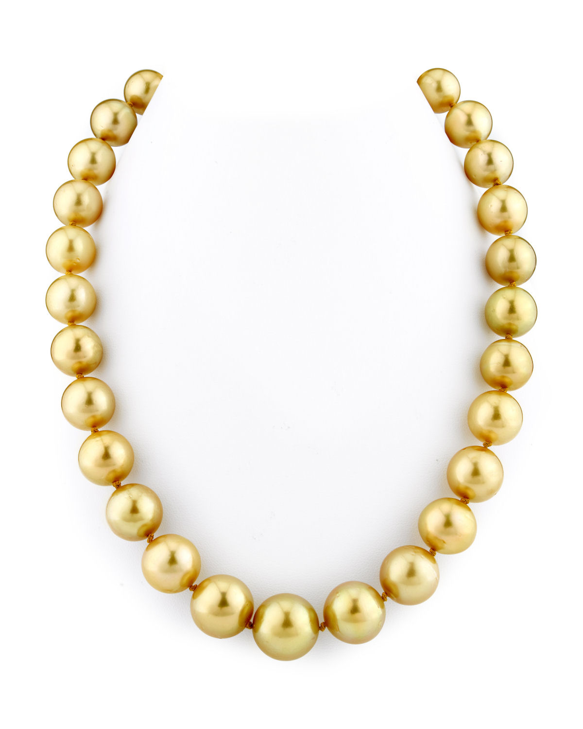 12–14 mm goldene Südseeperlenkette – AAA-Qualität