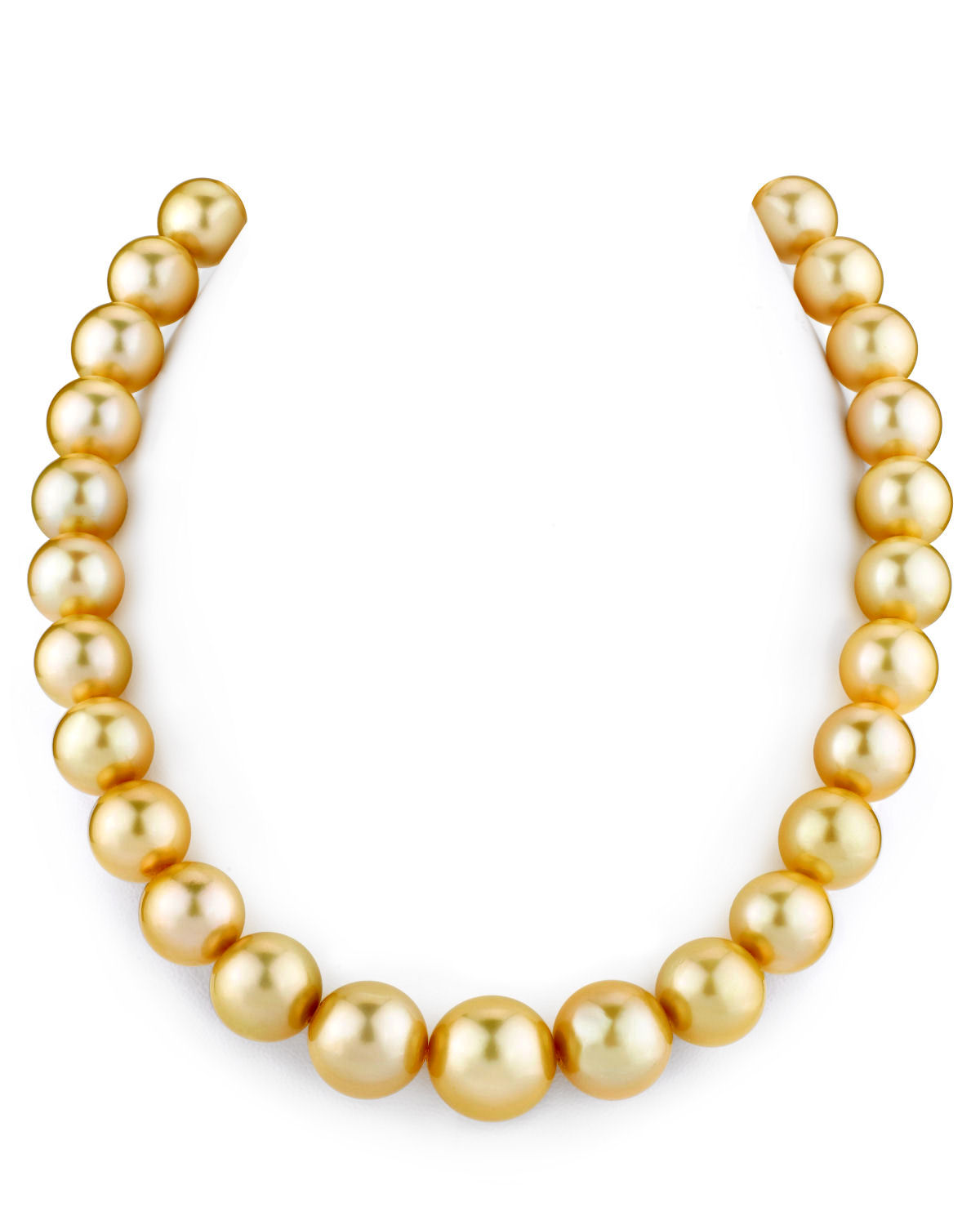 12–15 mm goldene Südseeperlenkette – AAAA-Qualität