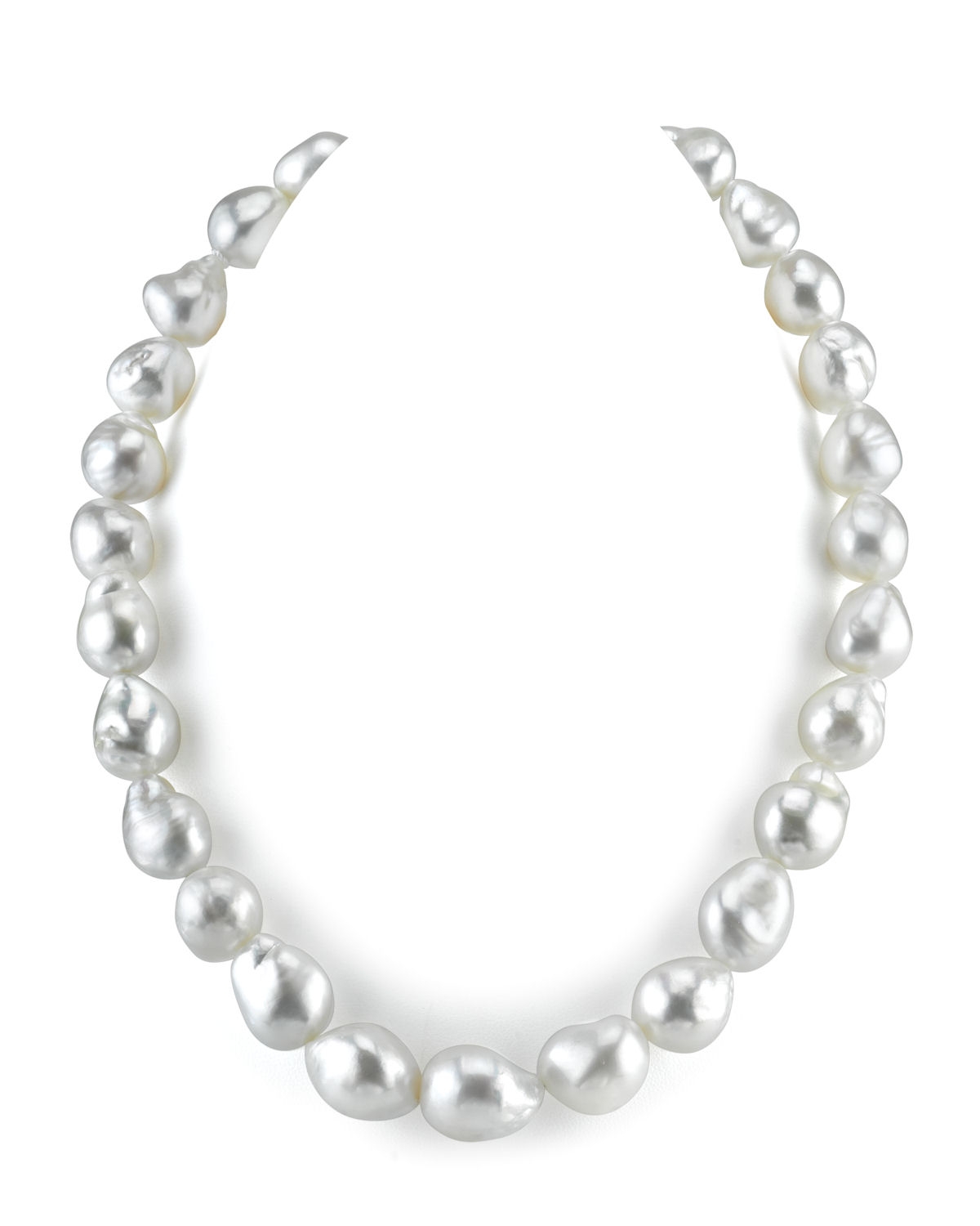 SELTENE 16–18,4 mm Südsee-Barockperlenkette