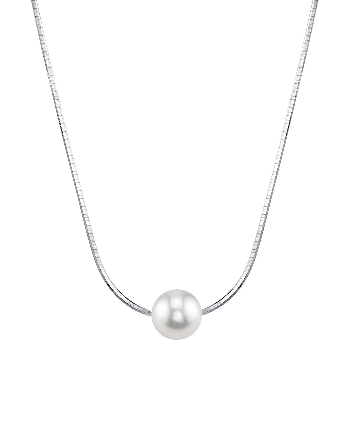 Pearl Moments – Verstellbare Silberkette mit 7 mm großen Süßwasserperlen