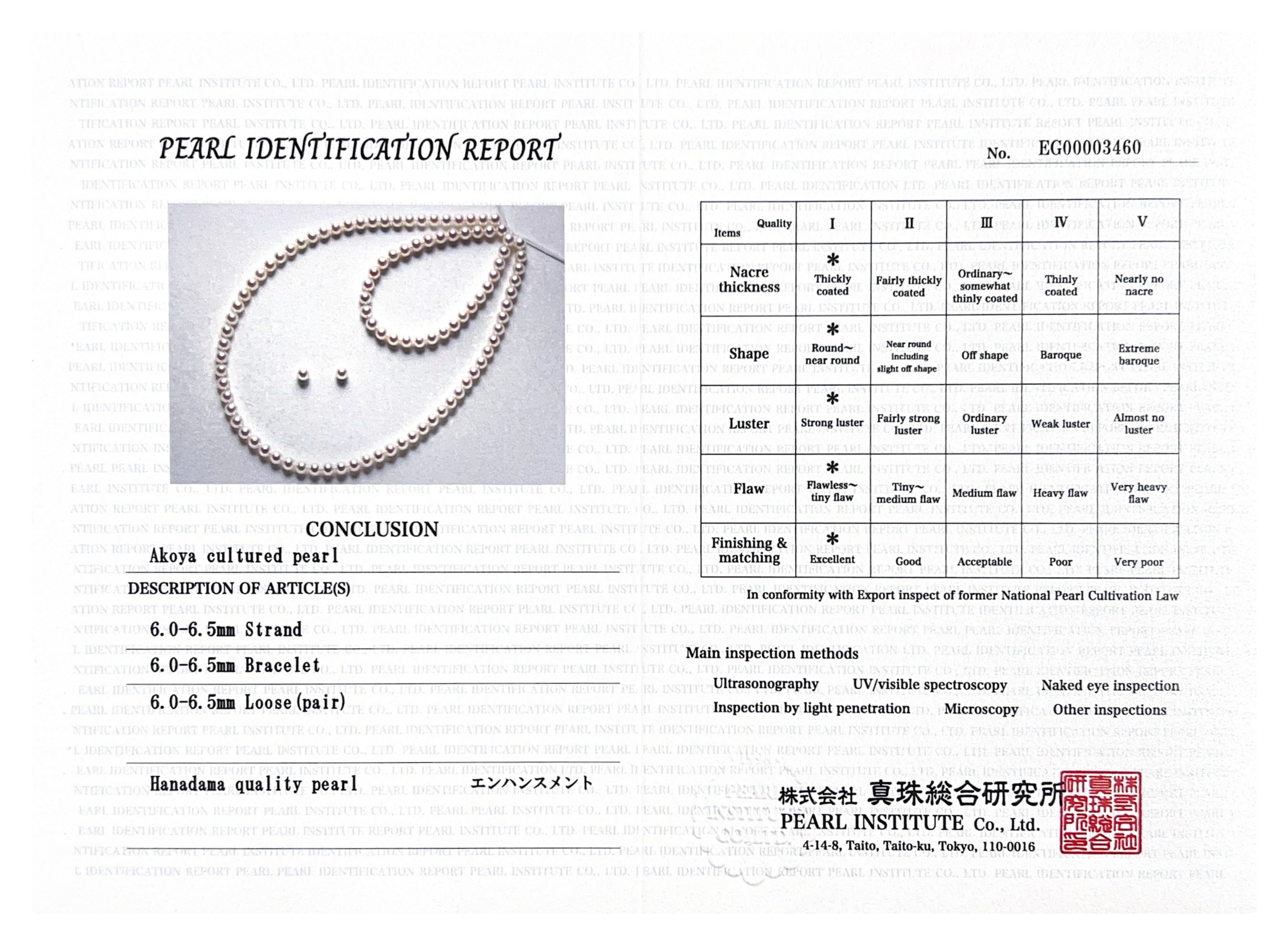 6,0–6,5 mm Hanadama-Perlen-Set – Zweites Bild