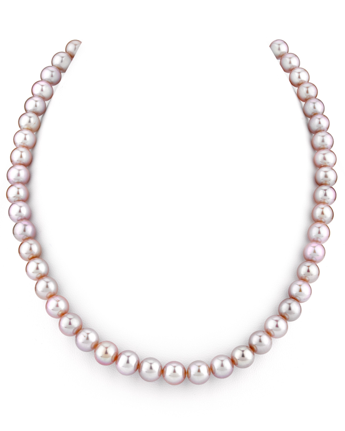 7,0–7,5 mm rosa Süßwasserperlen-Halskette in Choker-Länge