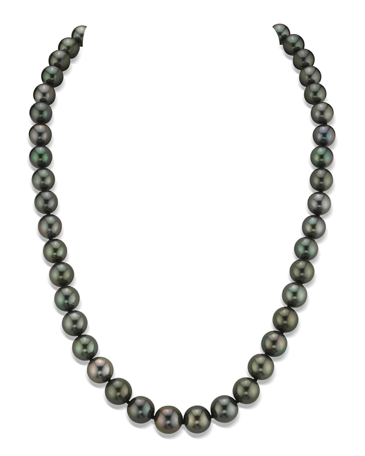 8–10 mm Tahiti-Südseeperlen-Halskette – AAAA-Qualität