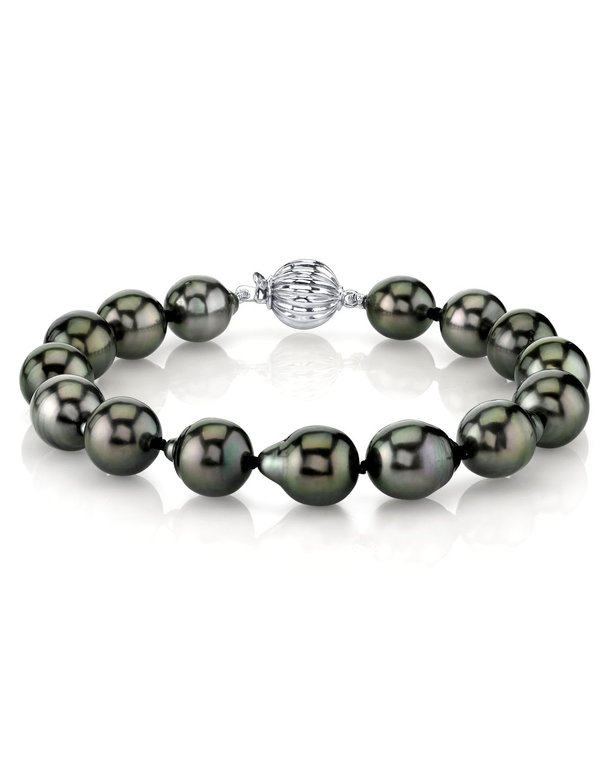 Armband mit tropfenförmigen Tahiti-Südseeperlen