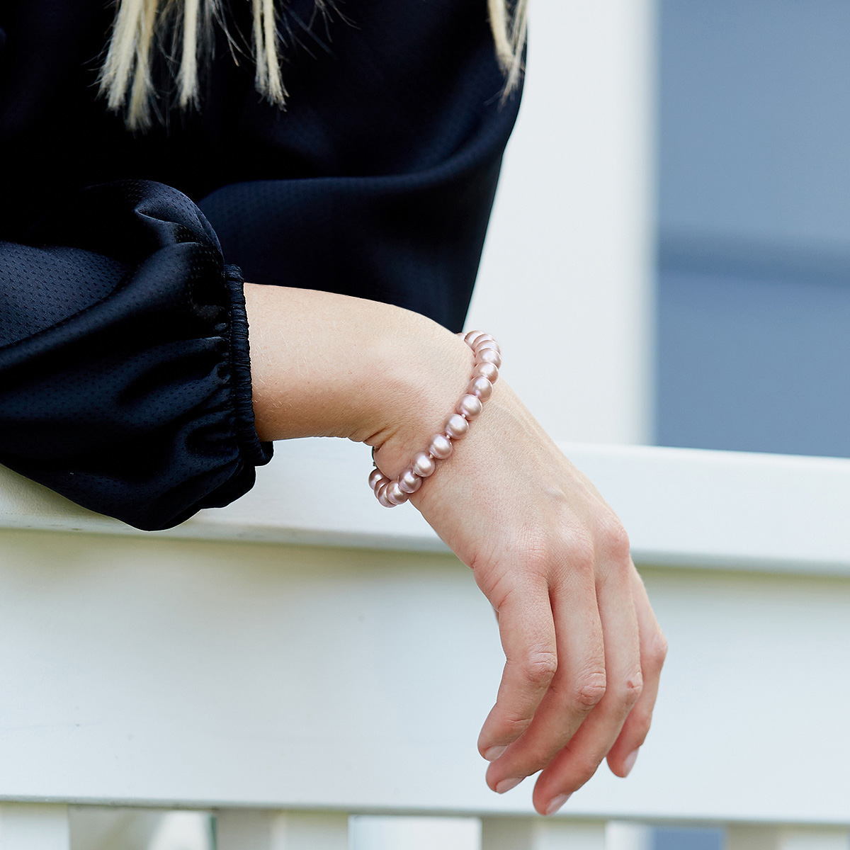 Armband aus rosa Süßwasserperlen, 8,0–8,5 mm – AAA-Qualität – Zweites Bild