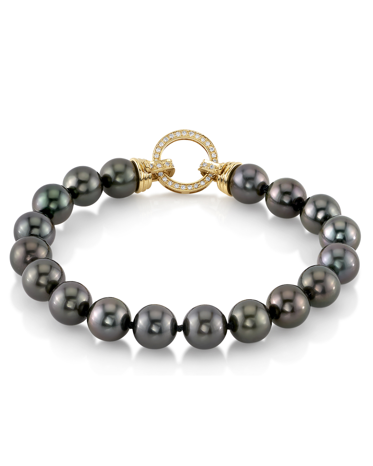 Armband aus 8–9 mm großen Tahiti-Südseeperlen – AAAA-Qualität – Zweites Bild