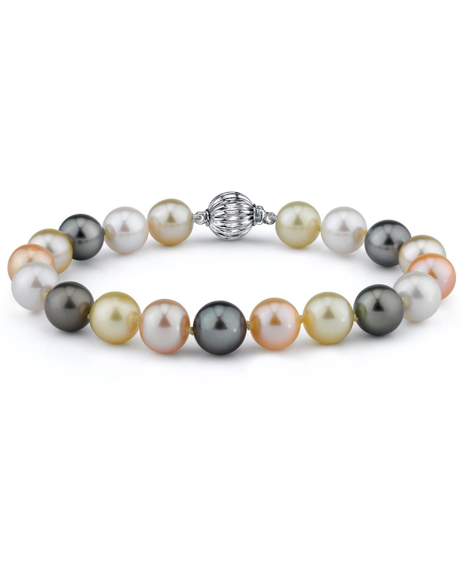 10-11mm South Sea & Freshwater Multicolor Bracelet - AAA Quality