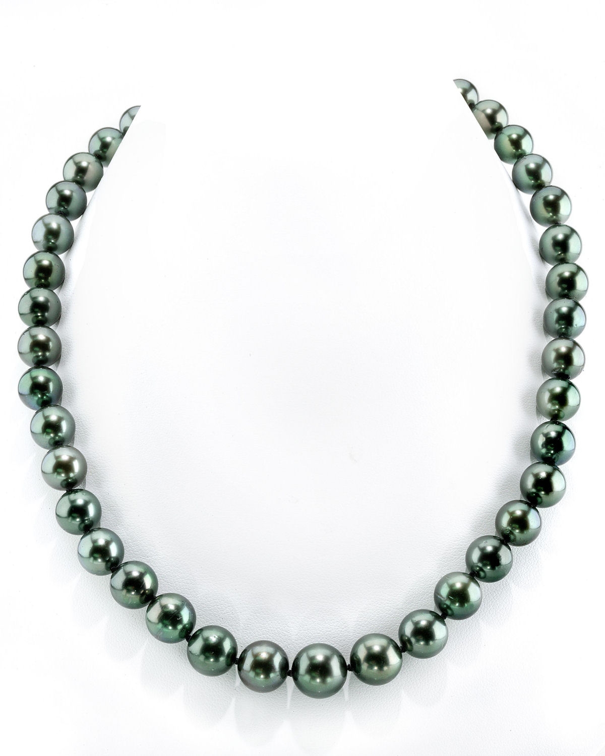11–13 mm – Seltene runde Tahiti-Perlenkette in AAAA-Qualität – GIA-zertifiziert