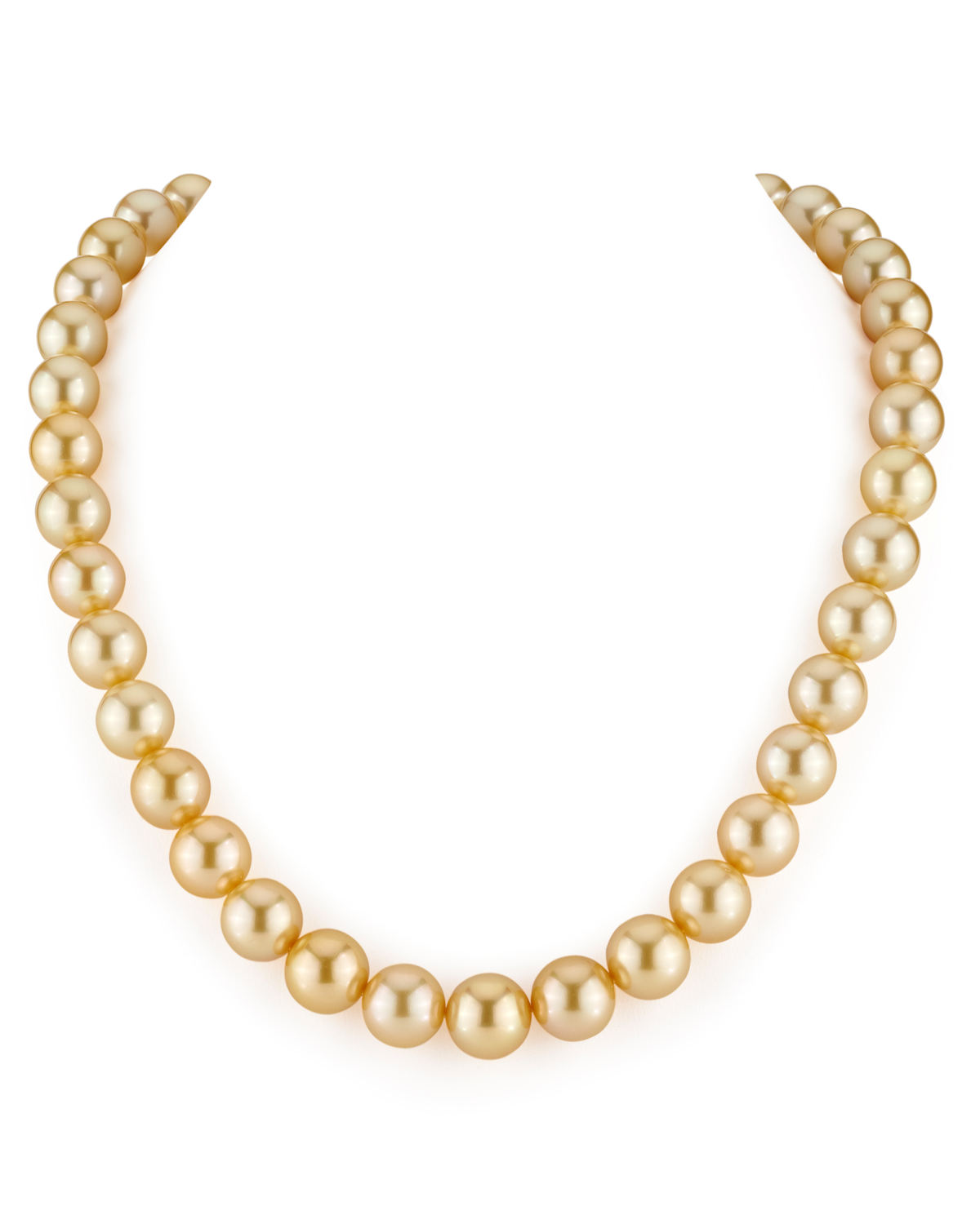 9–11 mm goldene Südseeperlenkette – AAA-Qualität