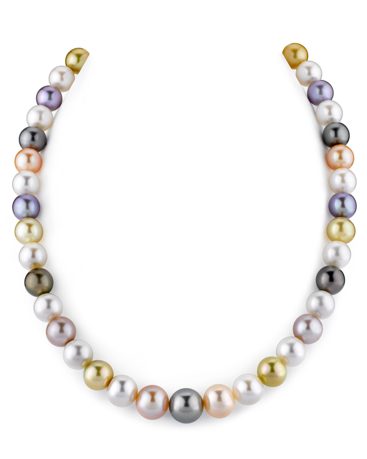 9–11 mm Tahiti- und Süßwasser-Mehrfarbenperlenkette – AAA-Qualität