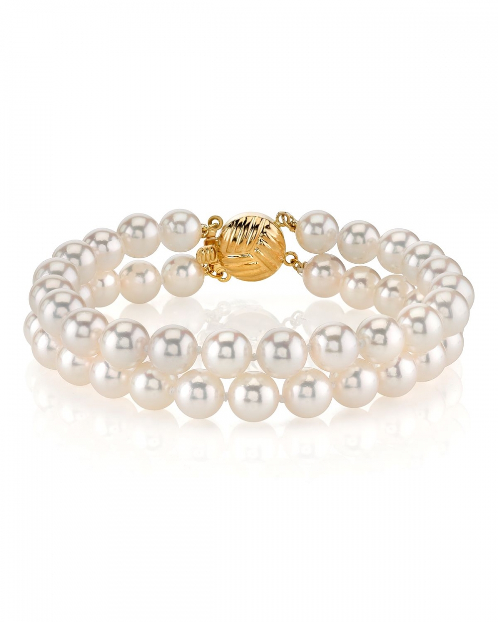 Armband mit doppelten japanischen Akoya-Perlen – verschiedene Größen – drittes Bild