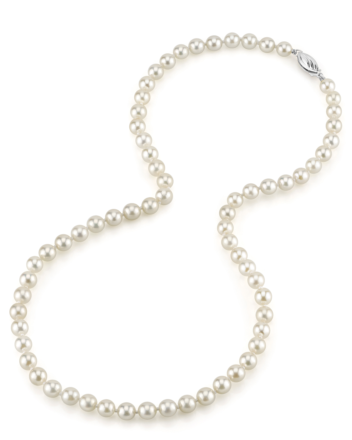 5.5-6.0mm Japanese Akoya White Pearl Necklace - AAA Quality