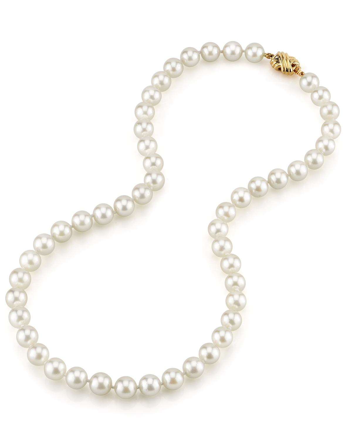 GIA-zertifizierte Halskette aus japanischen Akoya-Weißperlen, 8,0–8,5 mm – AAA-Qualität – Zweites Bild