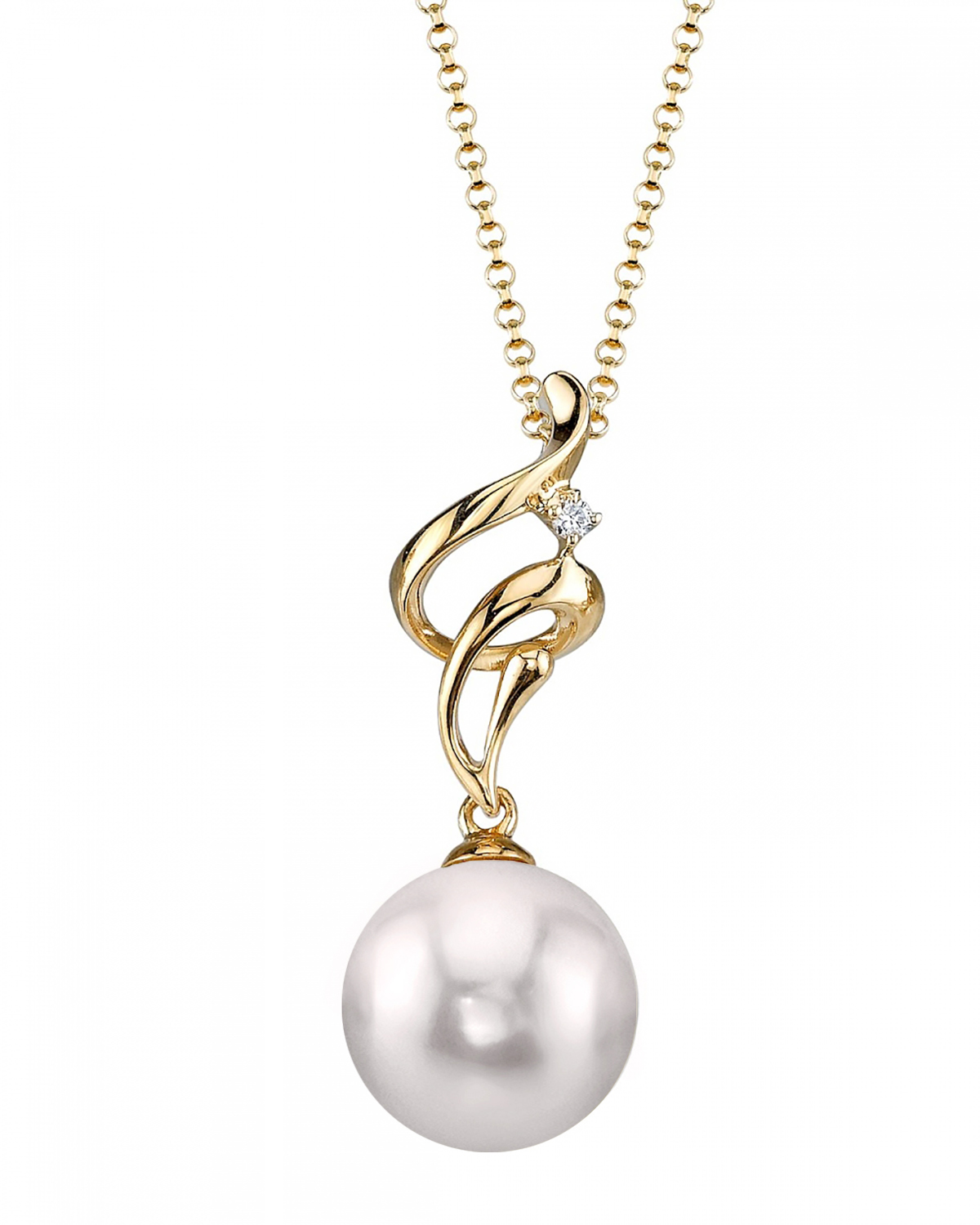 Akoya-Perlen- und Diamant-Anhänger „Aria“