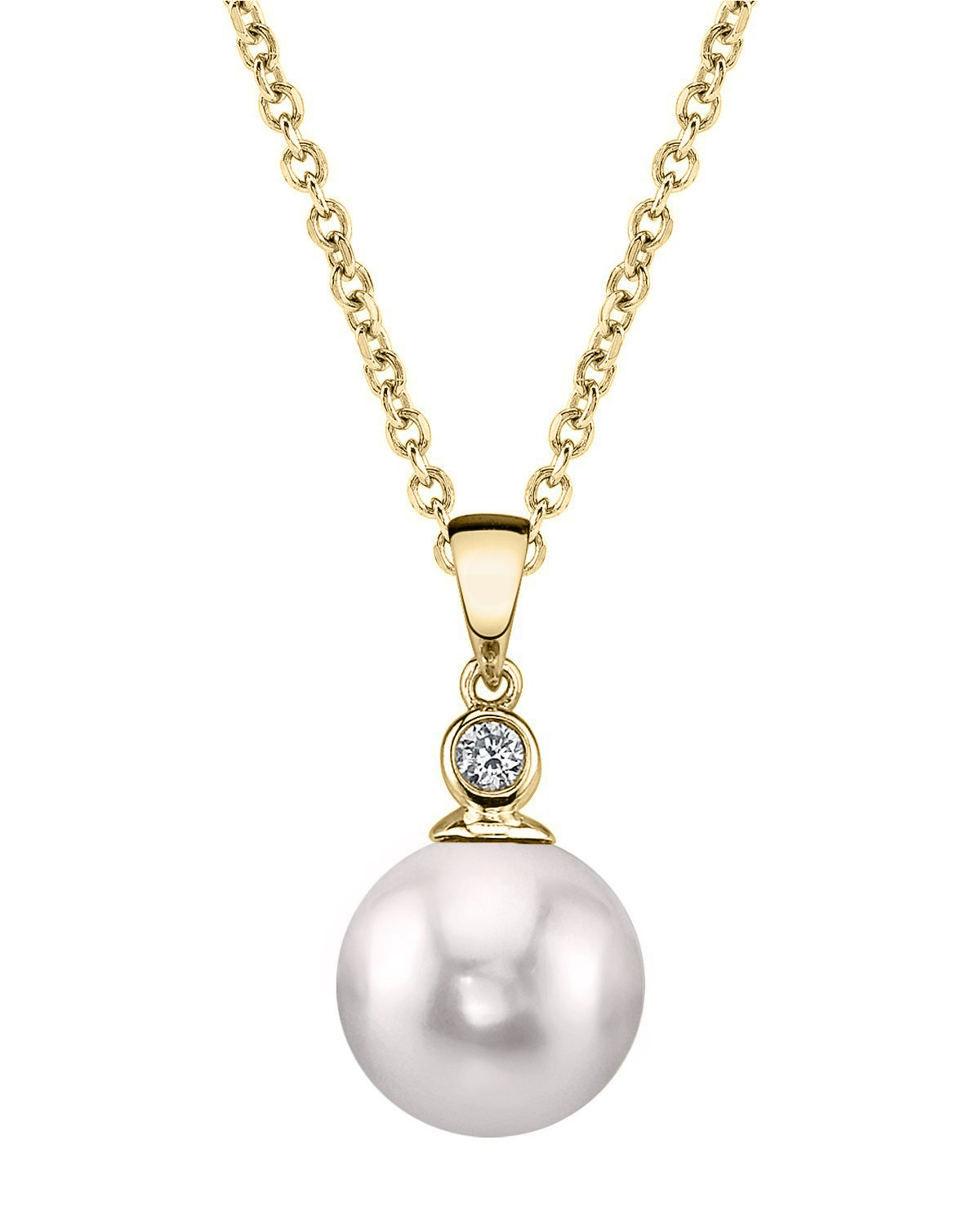 Akoya-Perlen- und Diamant-Anhänger „Michelle“