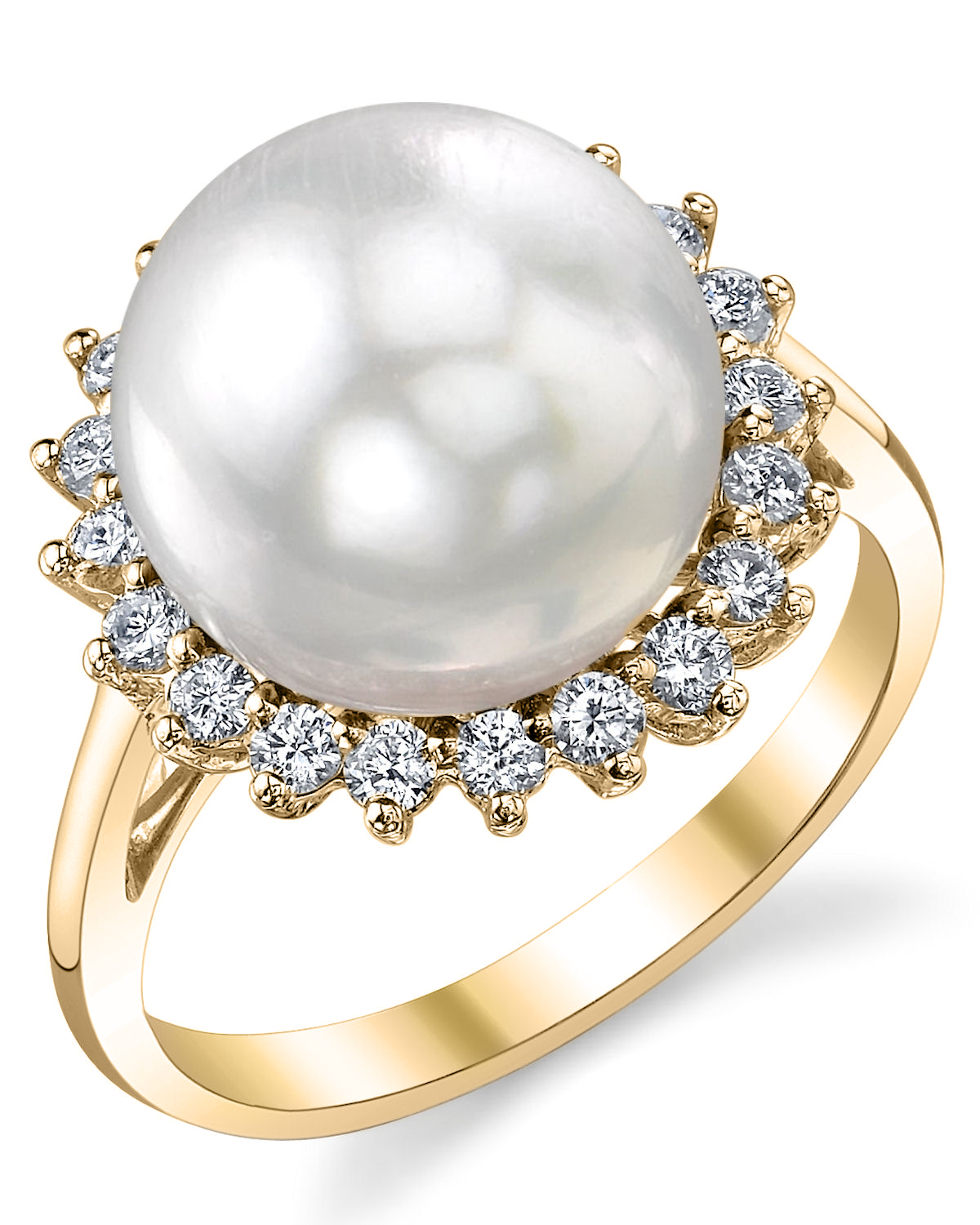 Südseeperlen- und Diamant-Ring „Sage“