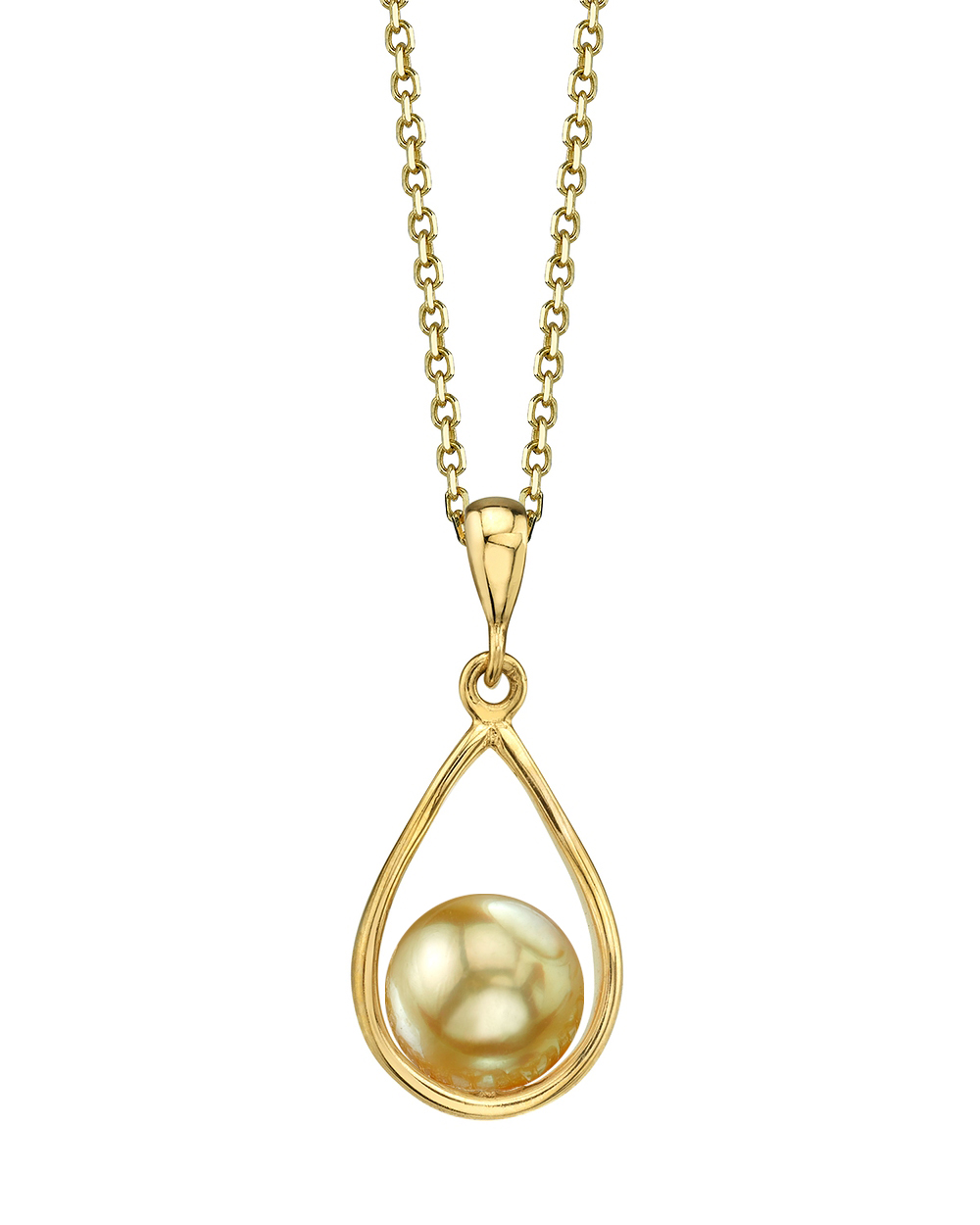 Anhänger mit goldener Südseeperle