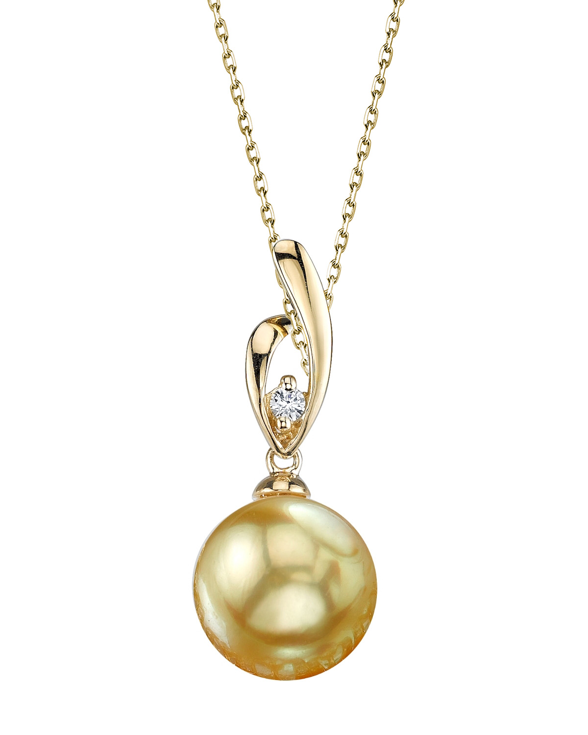 Anhänger „Golden Pearl & Diamond Lois“