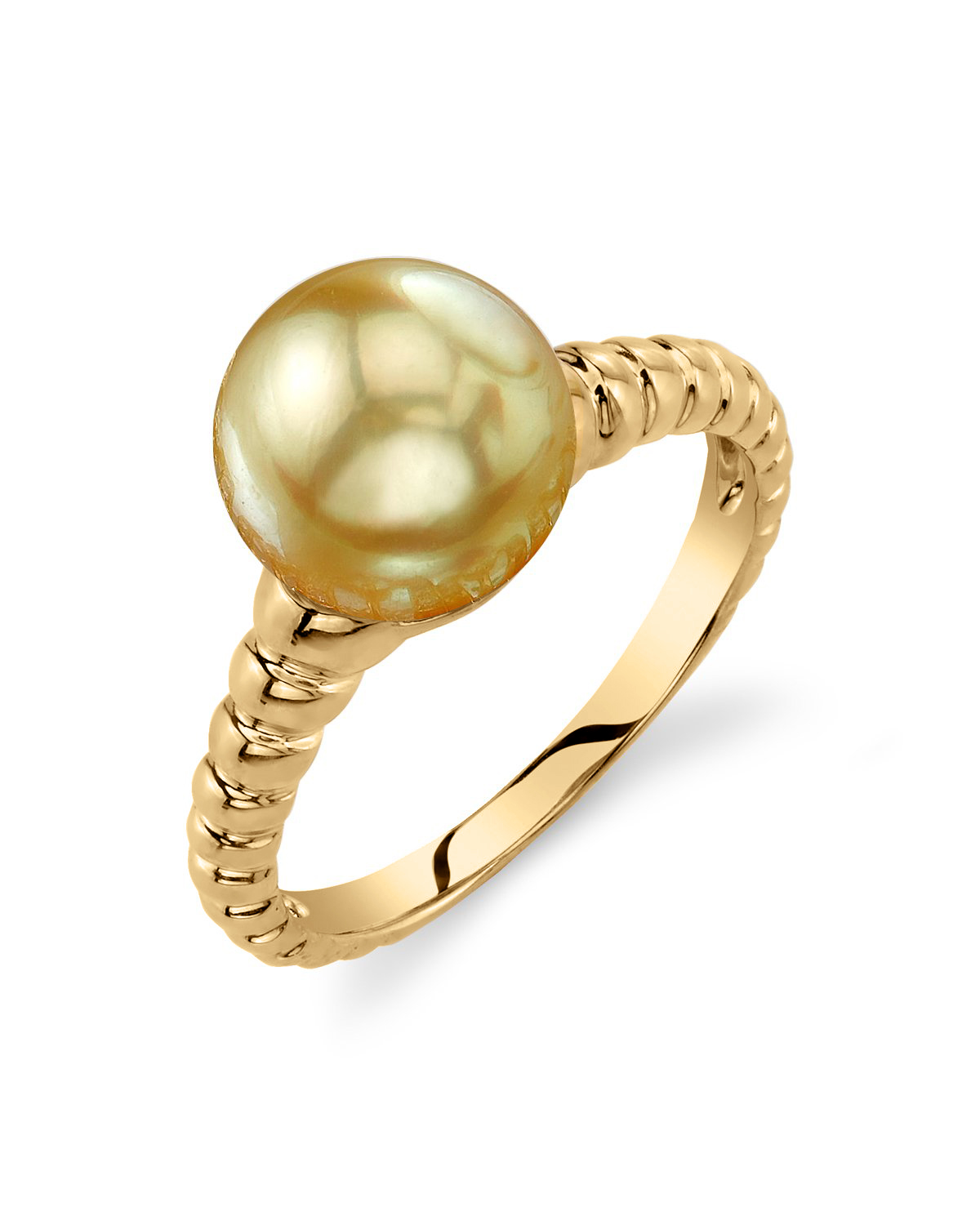 Terrie-Ring mit goldener Südseeperle
