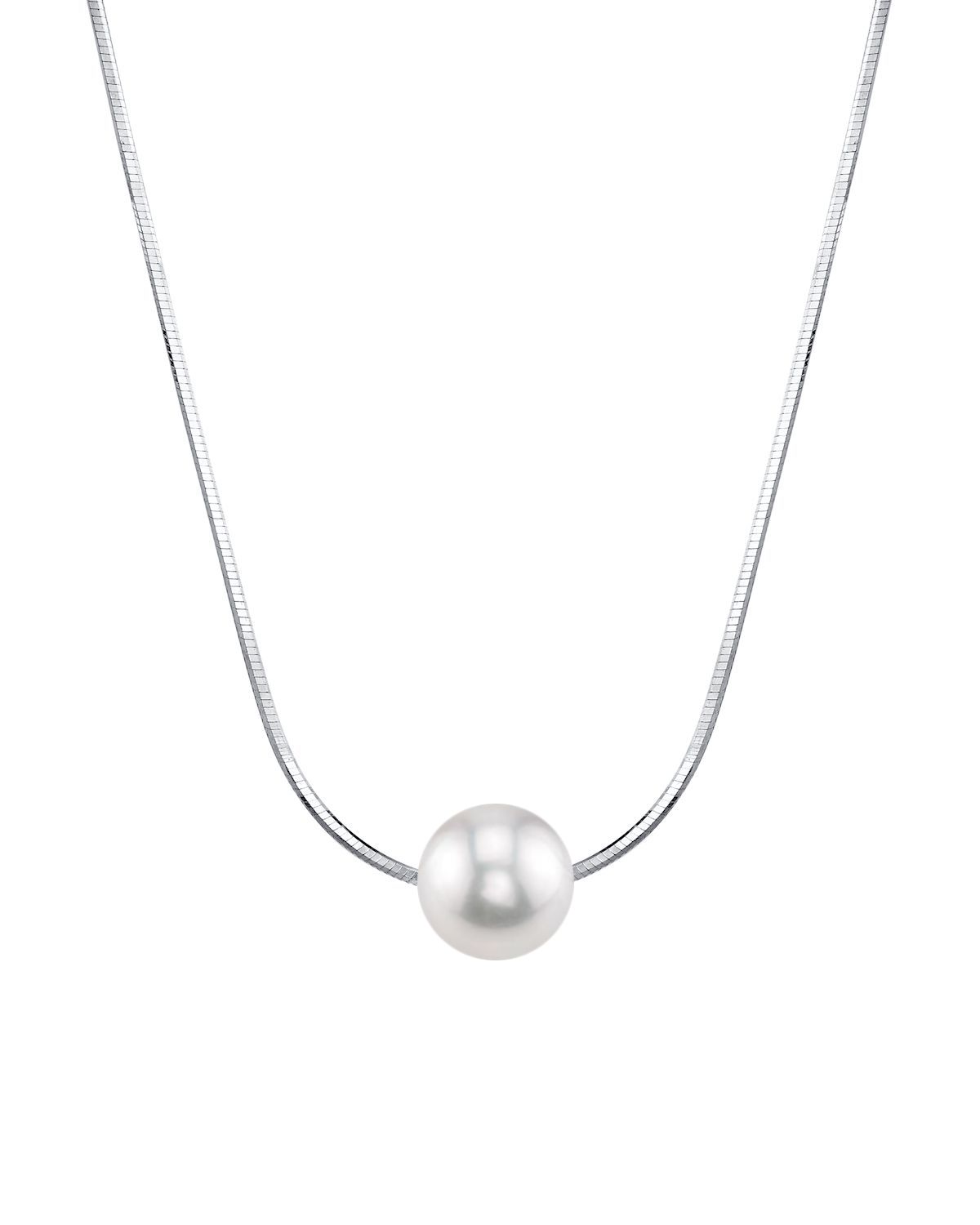 Pearl Moments – Verstellbare Silberkette mit 8-mm-Süßwasserperlen