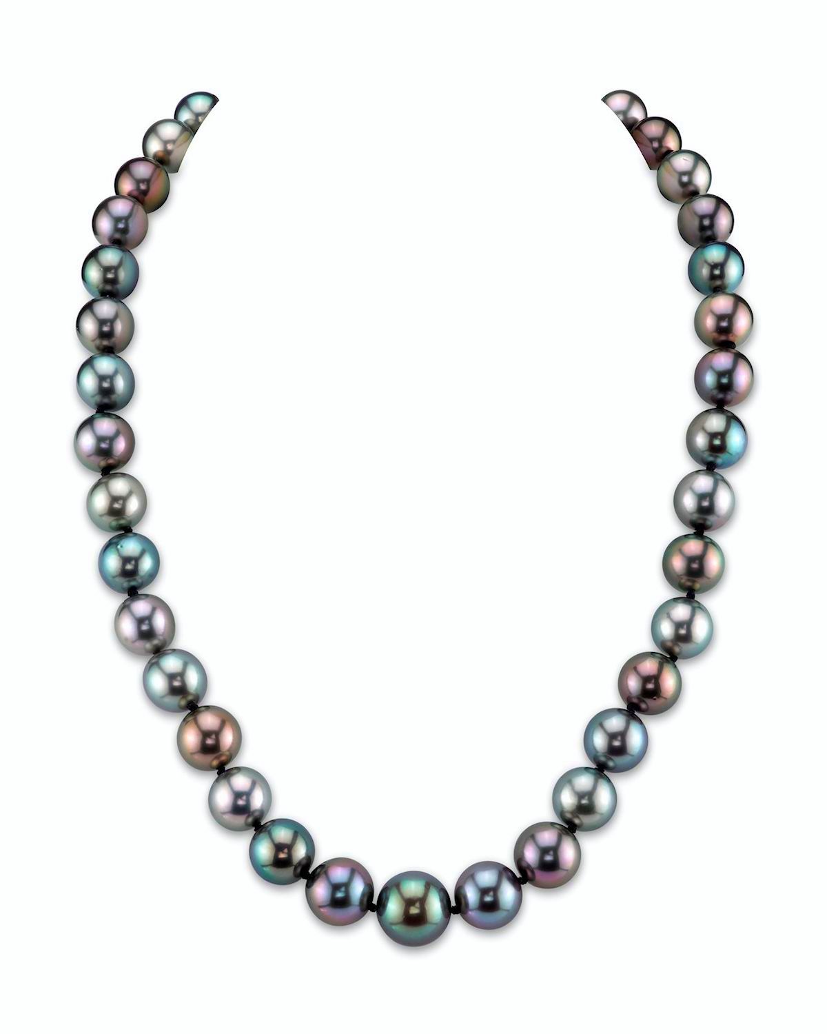 9–11 mm Tahiti-Südsee-Perlenkette in verschiedenen Farben