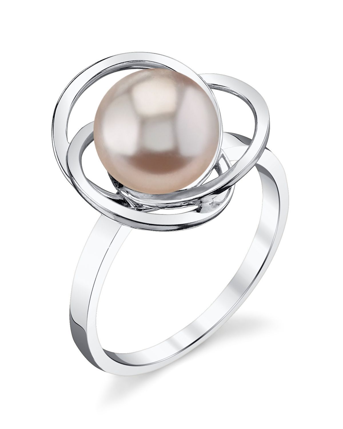 Lexi-Ring mit rosa Süßwasserperle
