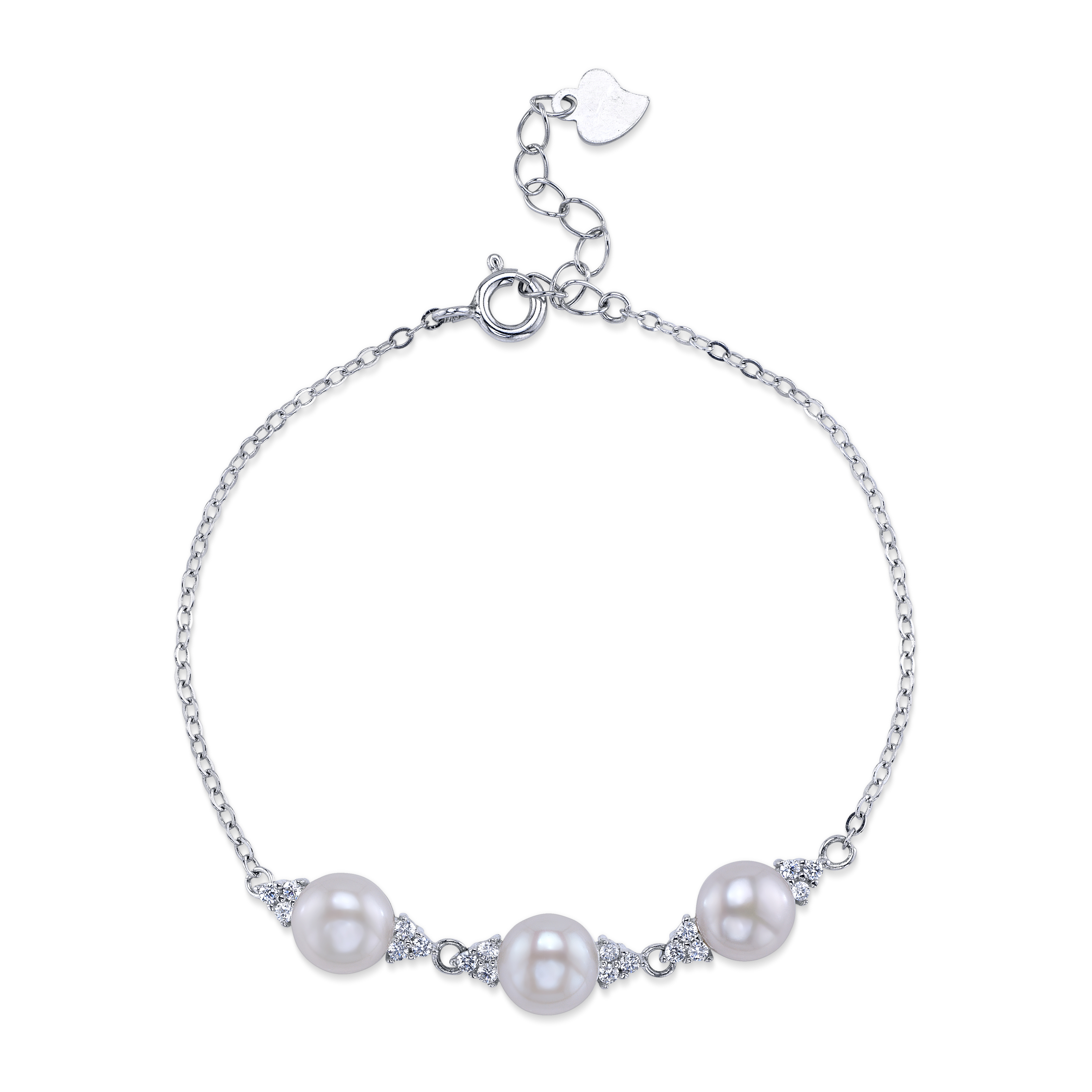 Armband „Rory“ mit weißen Süßwasserperlen