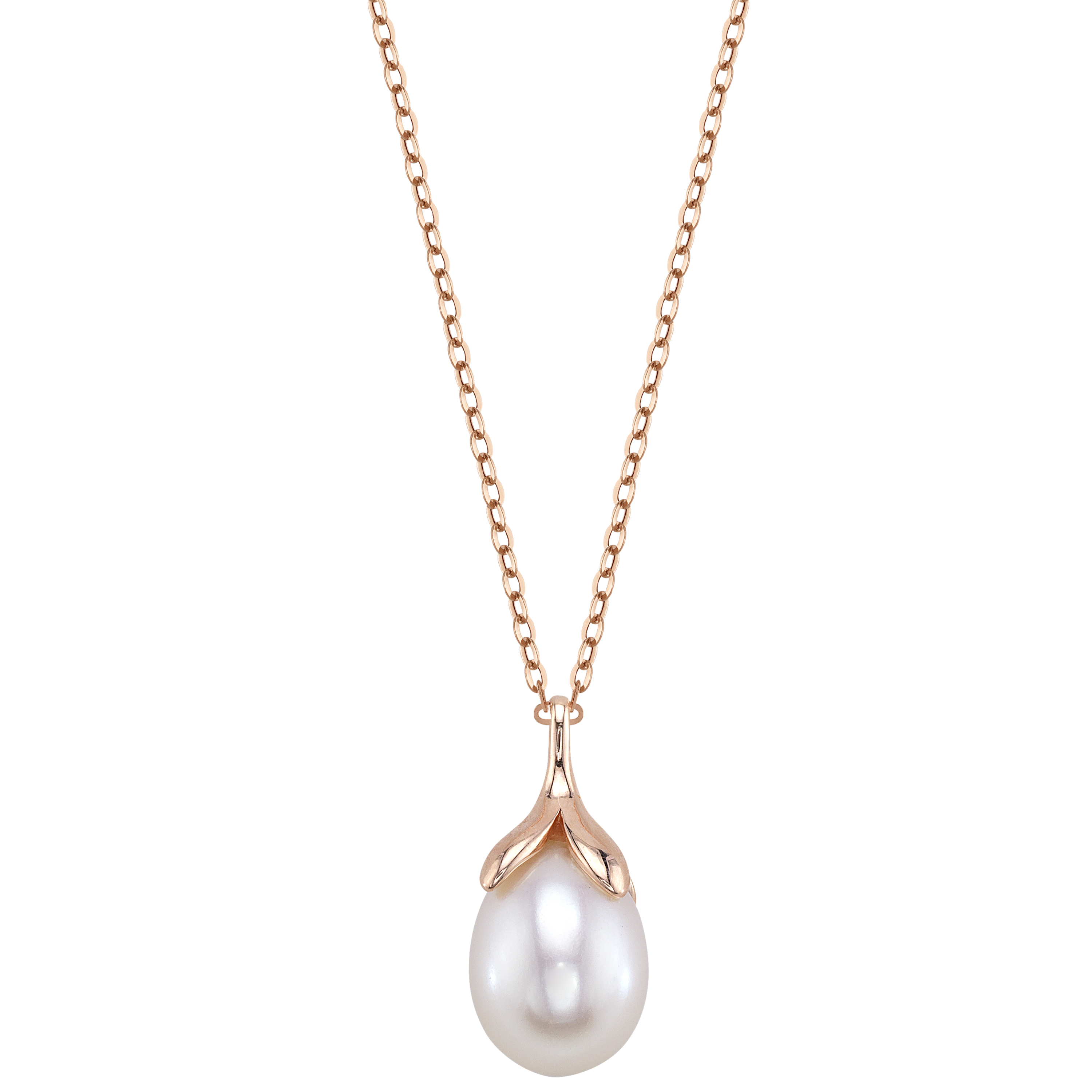10-11mm Freshwater Pearl Olive Drop Pendant