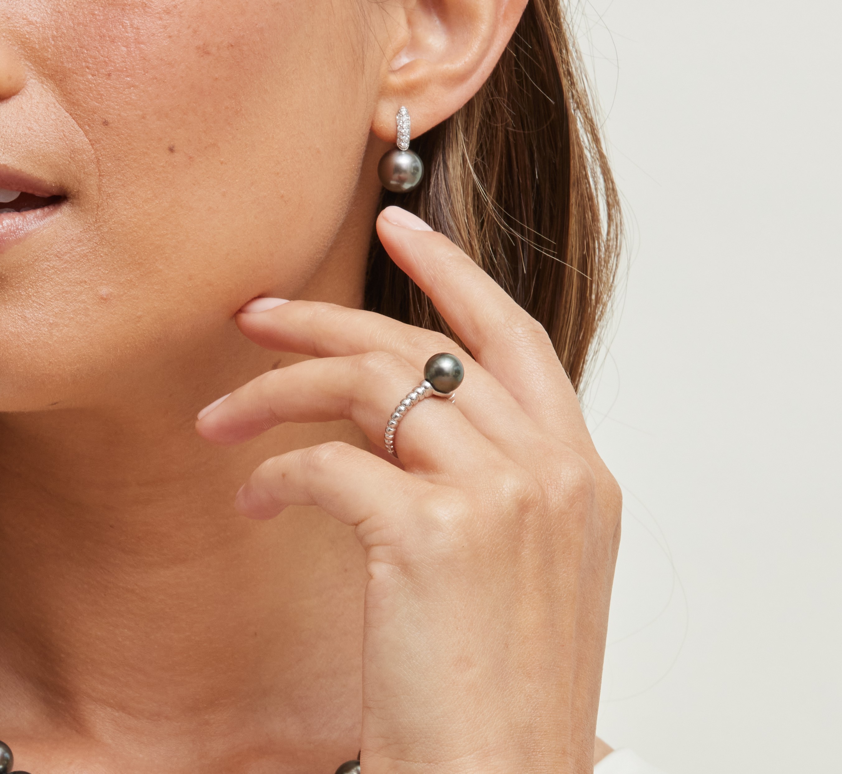 Terrie-Ring mit tahitischer Südseeperle – Modellbild