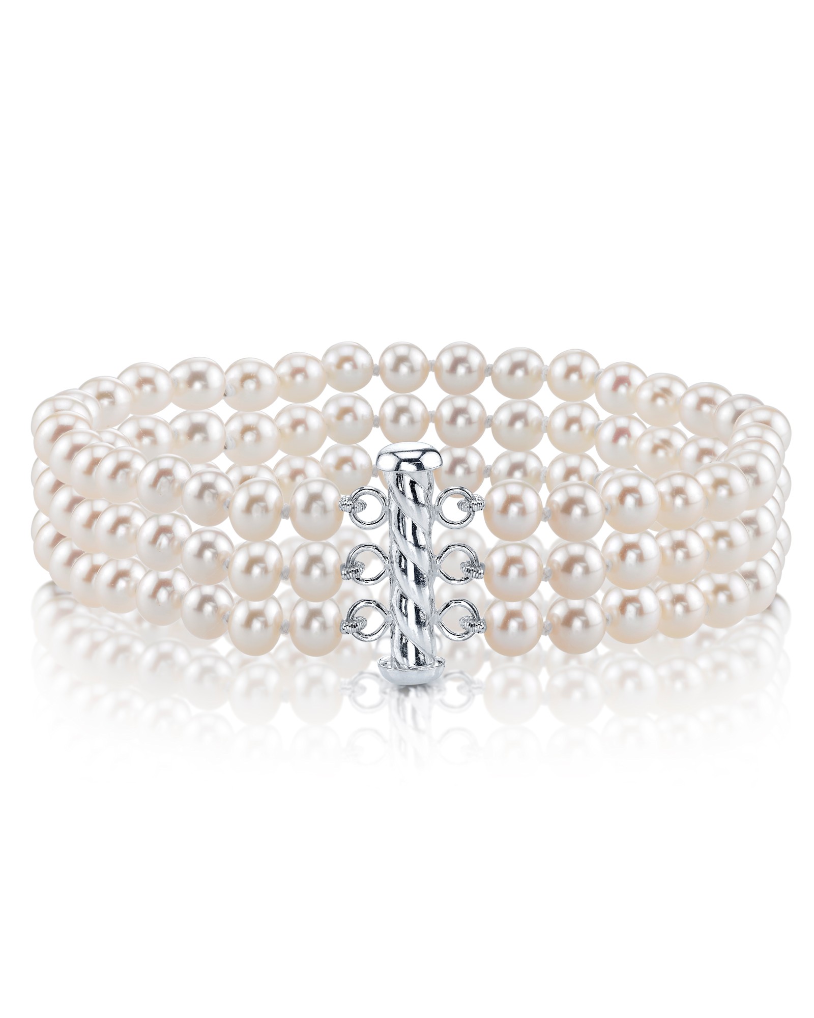 Armband mit drei Akoya-Perlen