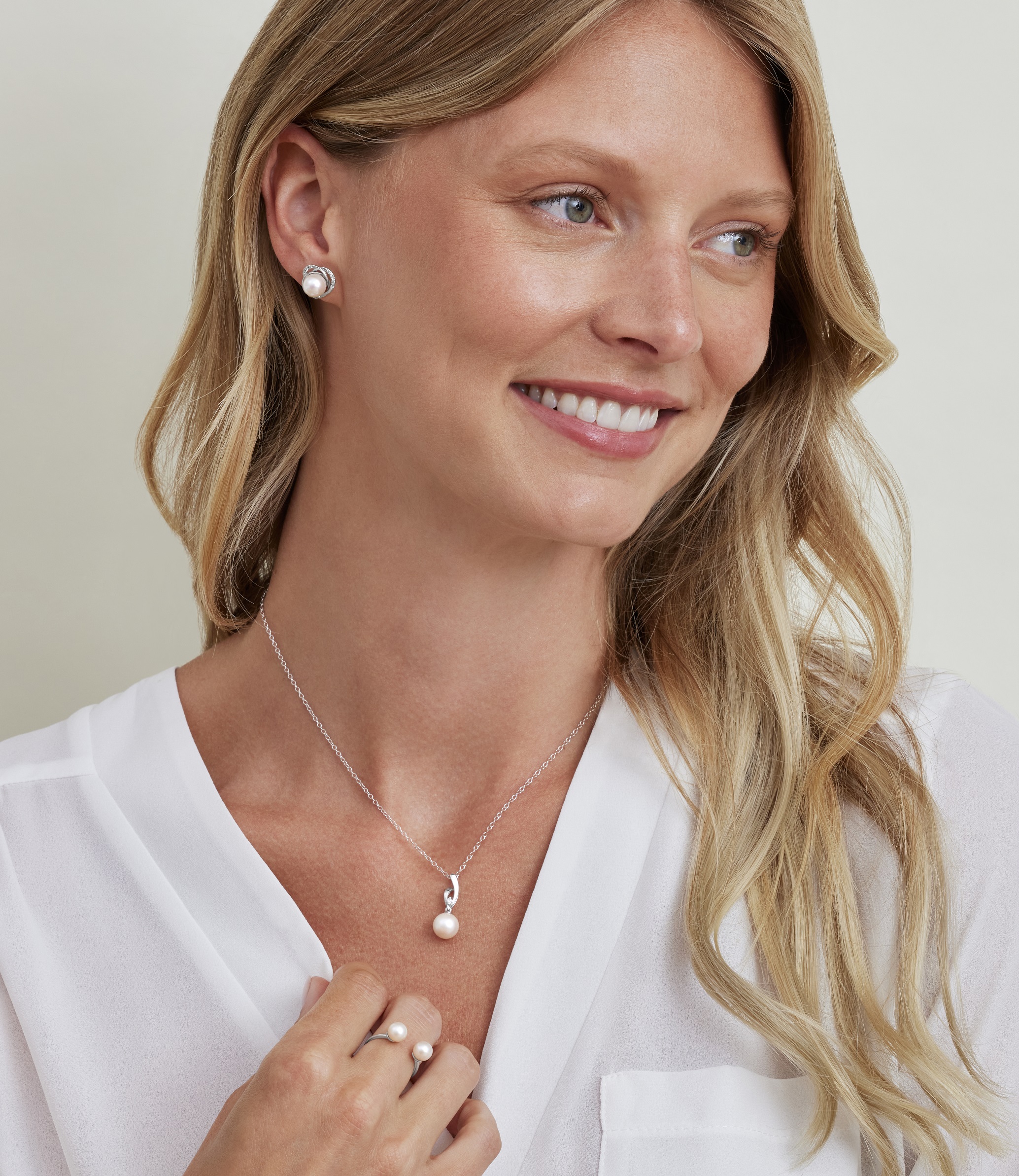 Akoya-Perlen-Harper-Ring – Zweites Bild